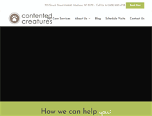 Tablet Screenshot of contentedcreatures.com